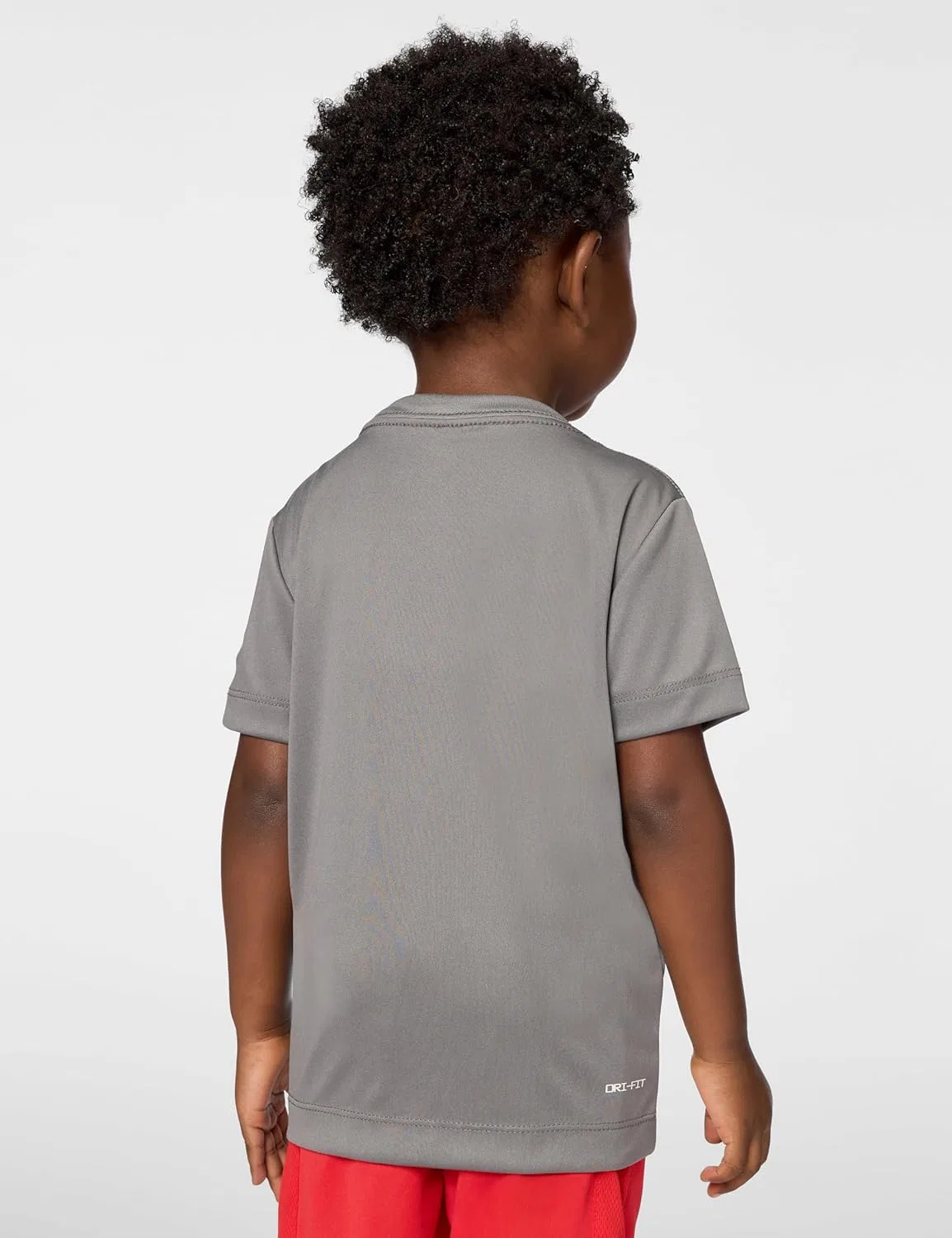 Футболка Dri-FIT, Nike, дымчато-серый/чёрный — фото 3
