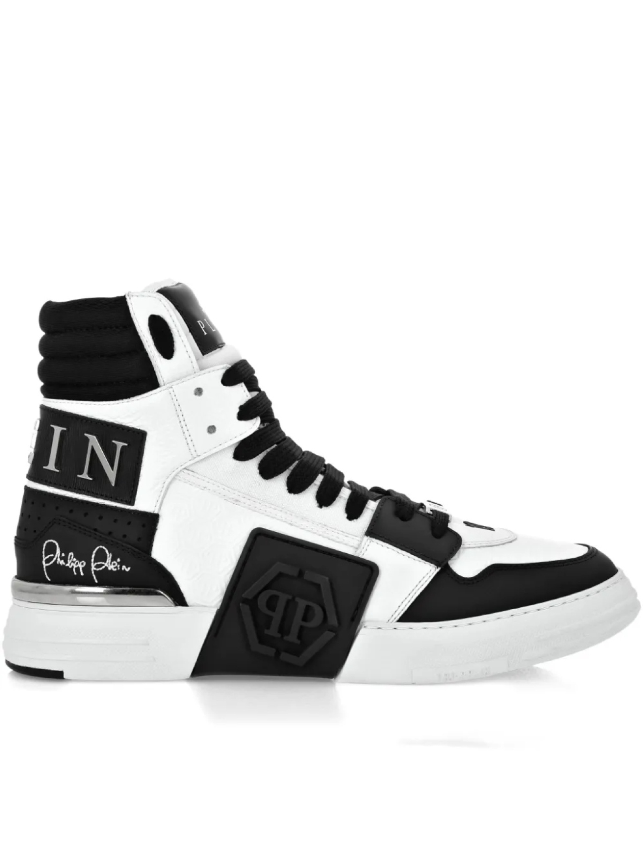 

Высокие кеды с нашивкой-логотипом Philipp Plein, белый