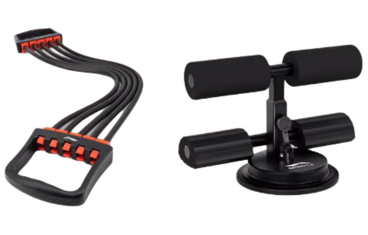 

Наборы фитнес-оборудования pp tpr унисекс 65*10,5 см LINING, [черный tensioner]+[sit-up assist machine]