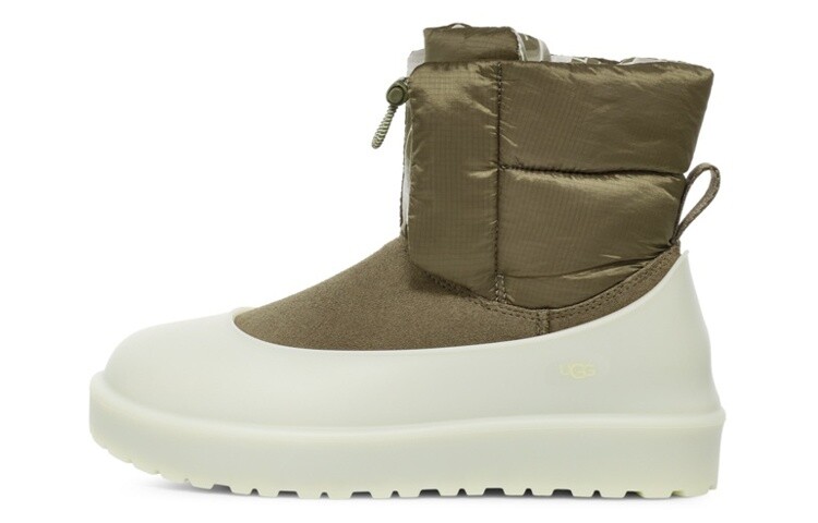 Сапоги зимние женские UGG, олвиковый / белый
