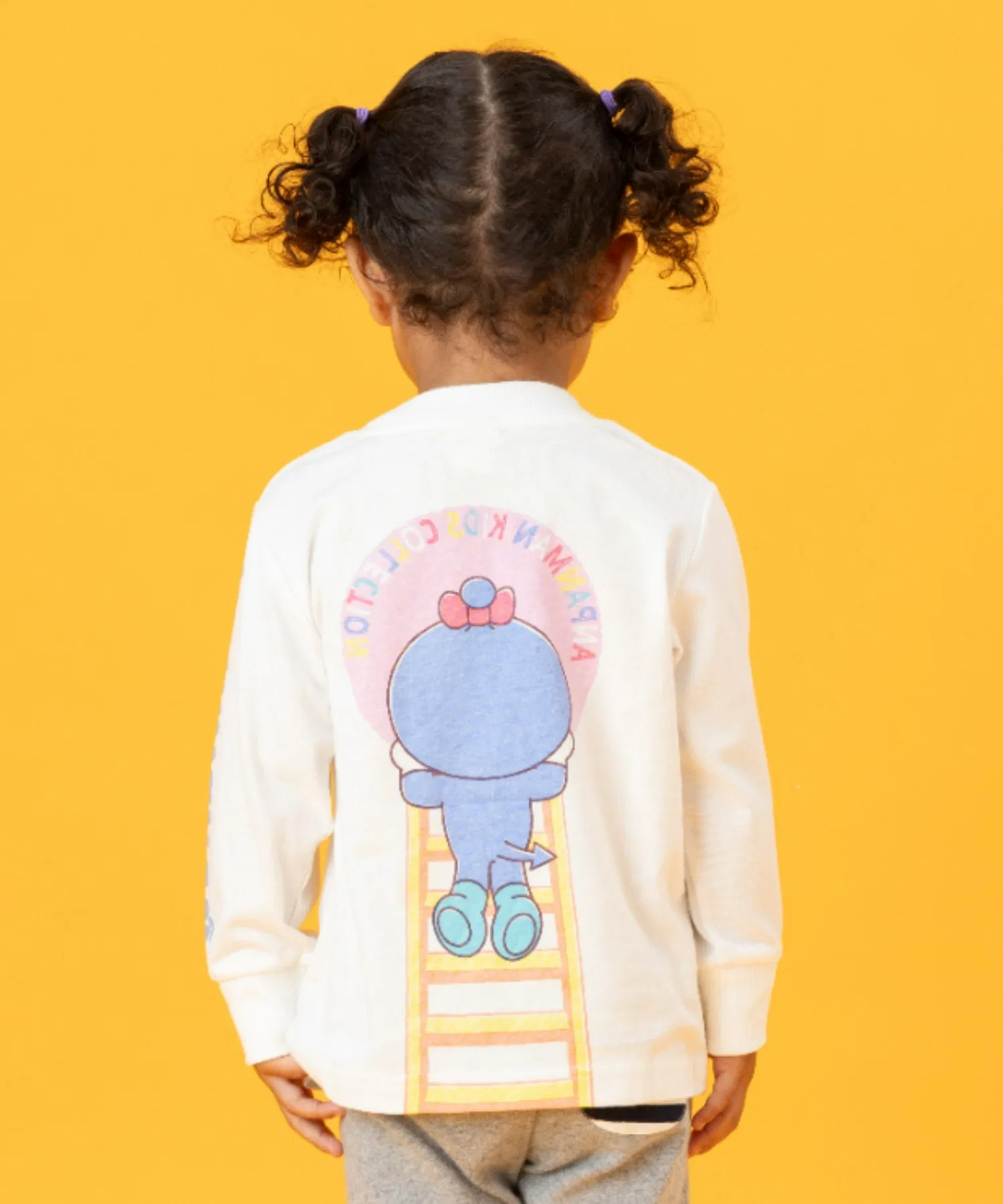 Детская футболка с длинным рукавом ANPANMAN KIDS COLLECTION Байкинман чёрная — фото 2