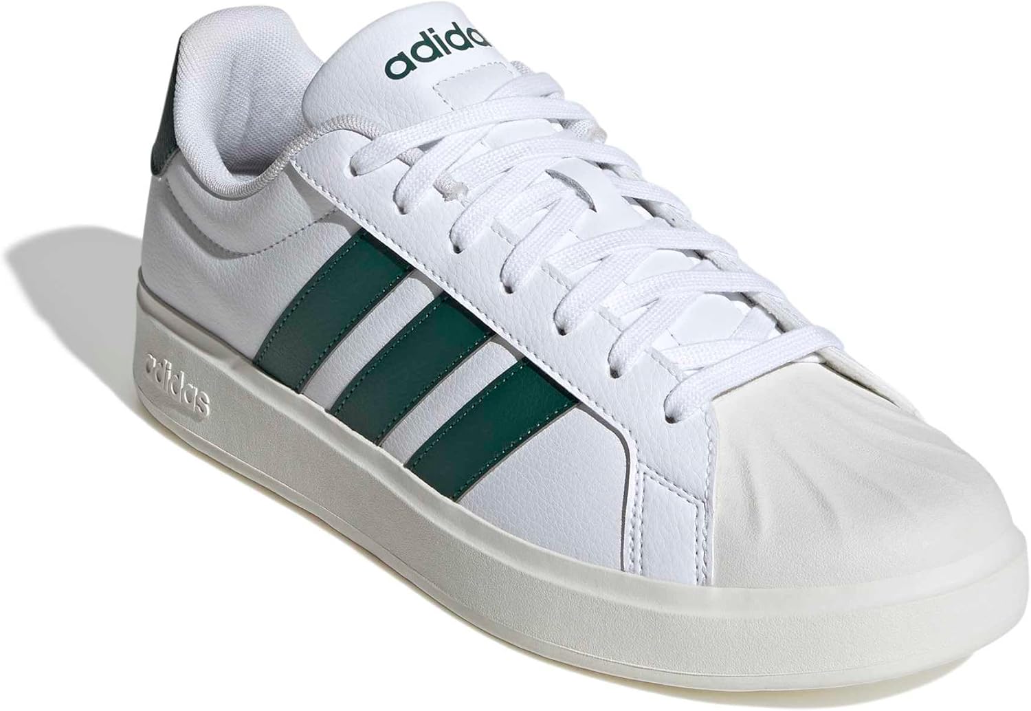 Мужские кроссовки Adidas Streettalk, белый/слоновая кость/зеленый — фото 4
