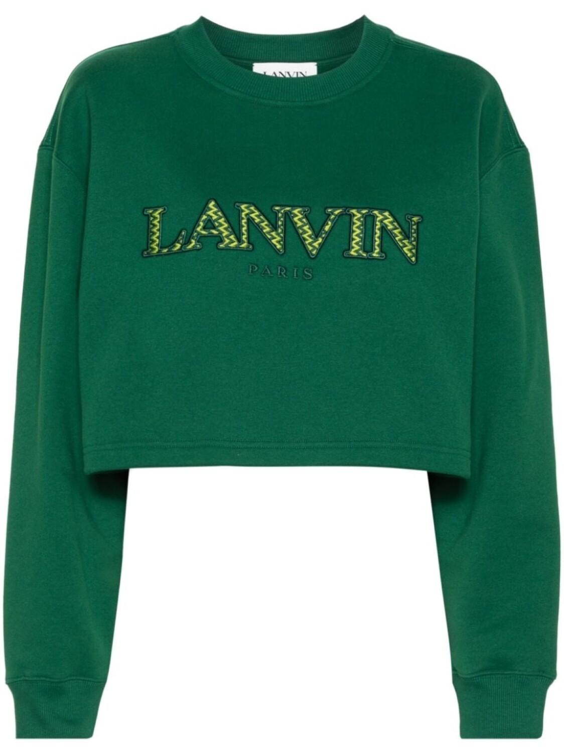 

Lanvin толстовка с вышитым логотипом, зеленый