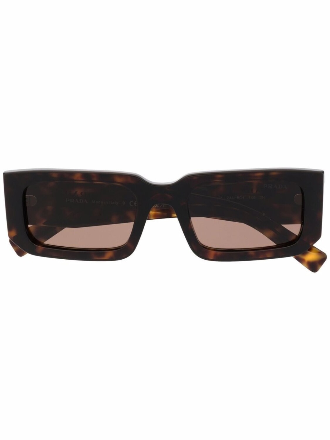 

Prada Eyewear солнцезащитные очки в квадратной оправе, коричневый