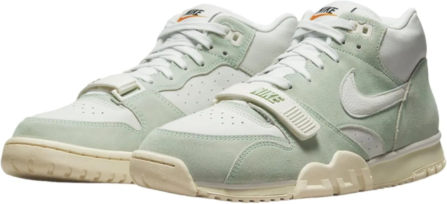 Мужские баскетбольные кроссовки Nike Air Trainer 1, белый/черный-средне-серый, размер 41 EU, белый, черный, средне-серый, размер 43 EU — фото 3