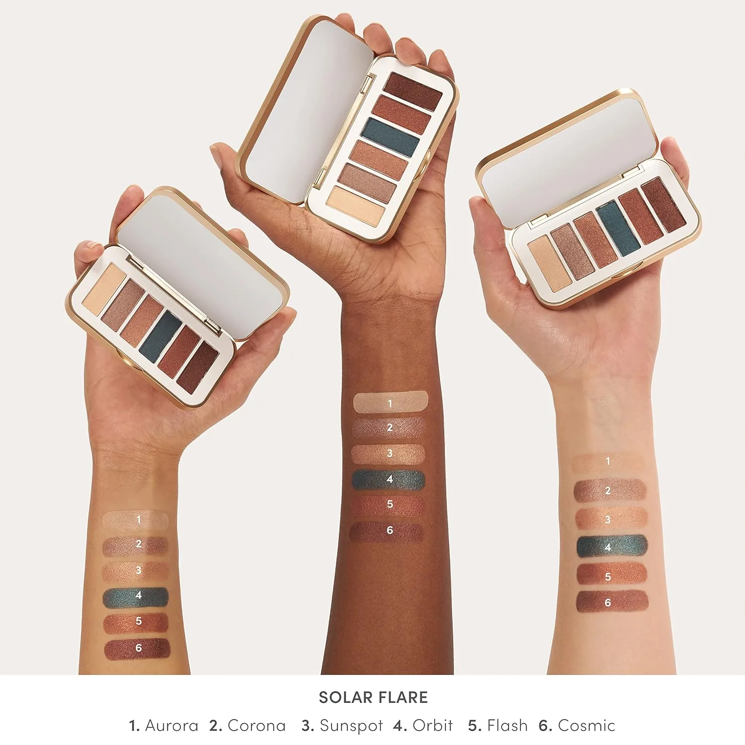 jane iredale PurePressed Eye Shadow Triple | Высокопигментированные минеральные тени для век | Долговечная формула, устойчивая к скатыванию | Безопасно для чувствительных глаз, Solar Flare — фото 4