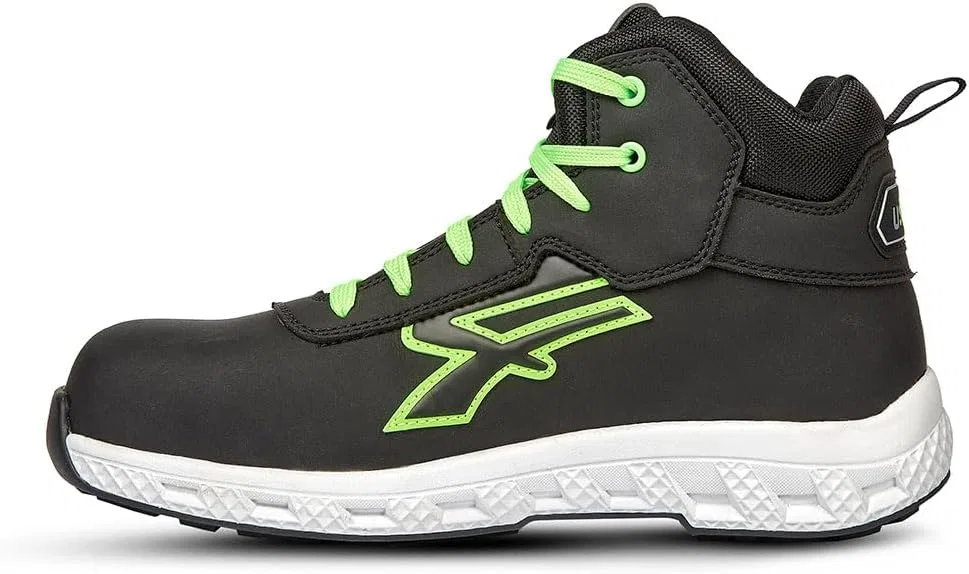 Ботинки U Power Unisex Alanis Esd S3s CI Hi Hro Fo SrSafety Shoes, Black Green — фото 4