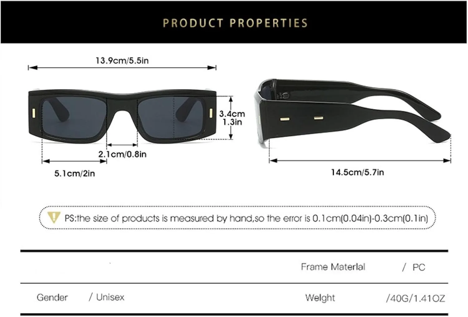 

Солнцезащитные очки с защитой UV400 | Маленькая оправа, черные линзы | для женщин и мужчин, для занятий спортом на открытом воздухе и вождения DSVIGF, Gray