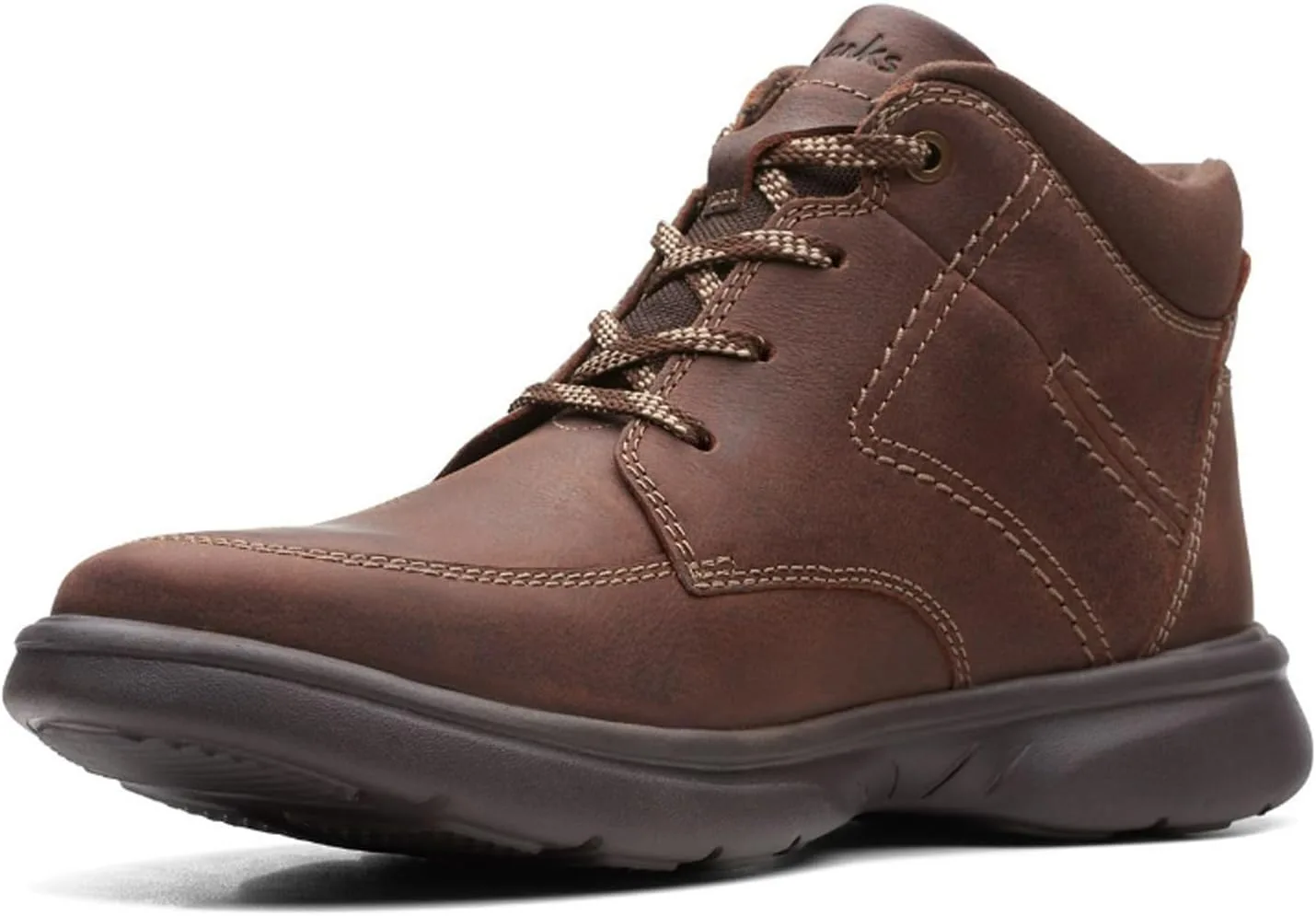 Мужские сапоги средней высоты Clarks Bradley, коричневый — фото 4