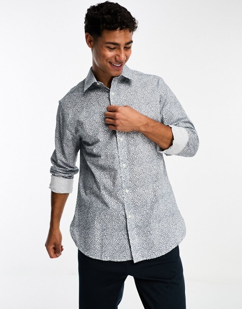 

Белая рубашка с цветочным принтом Ben Sherman