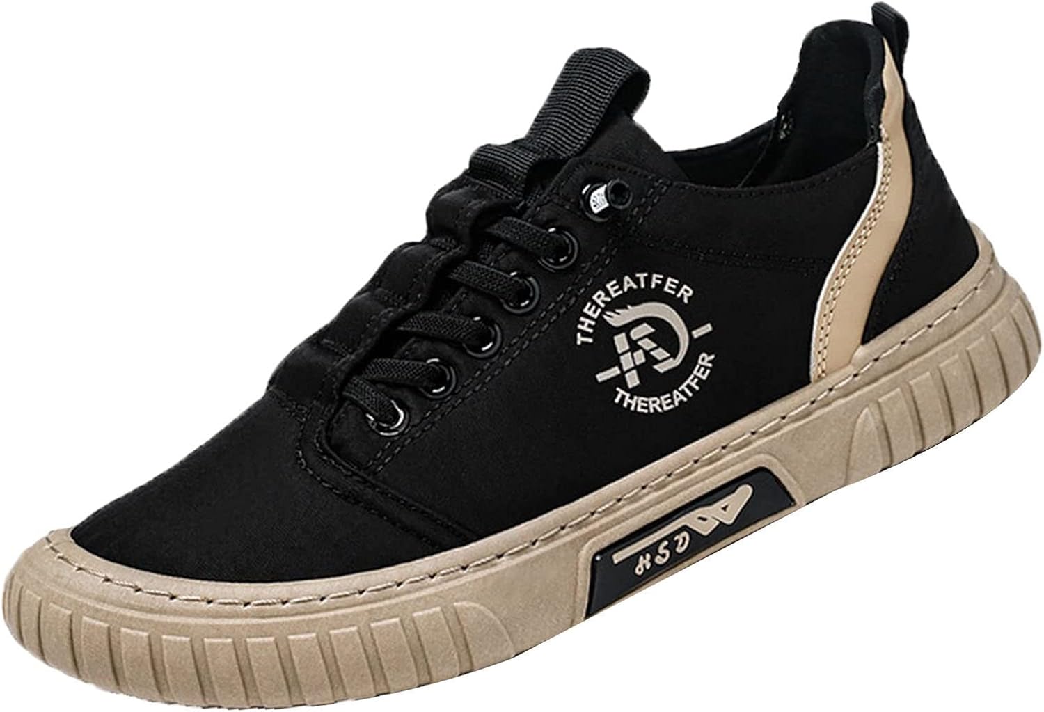 

Мужские кроссовки AngryMonkey низкие Hopomart, спортивные, легкие, дышащие, с противоскользящей подошвой для путешествий и бега, черный