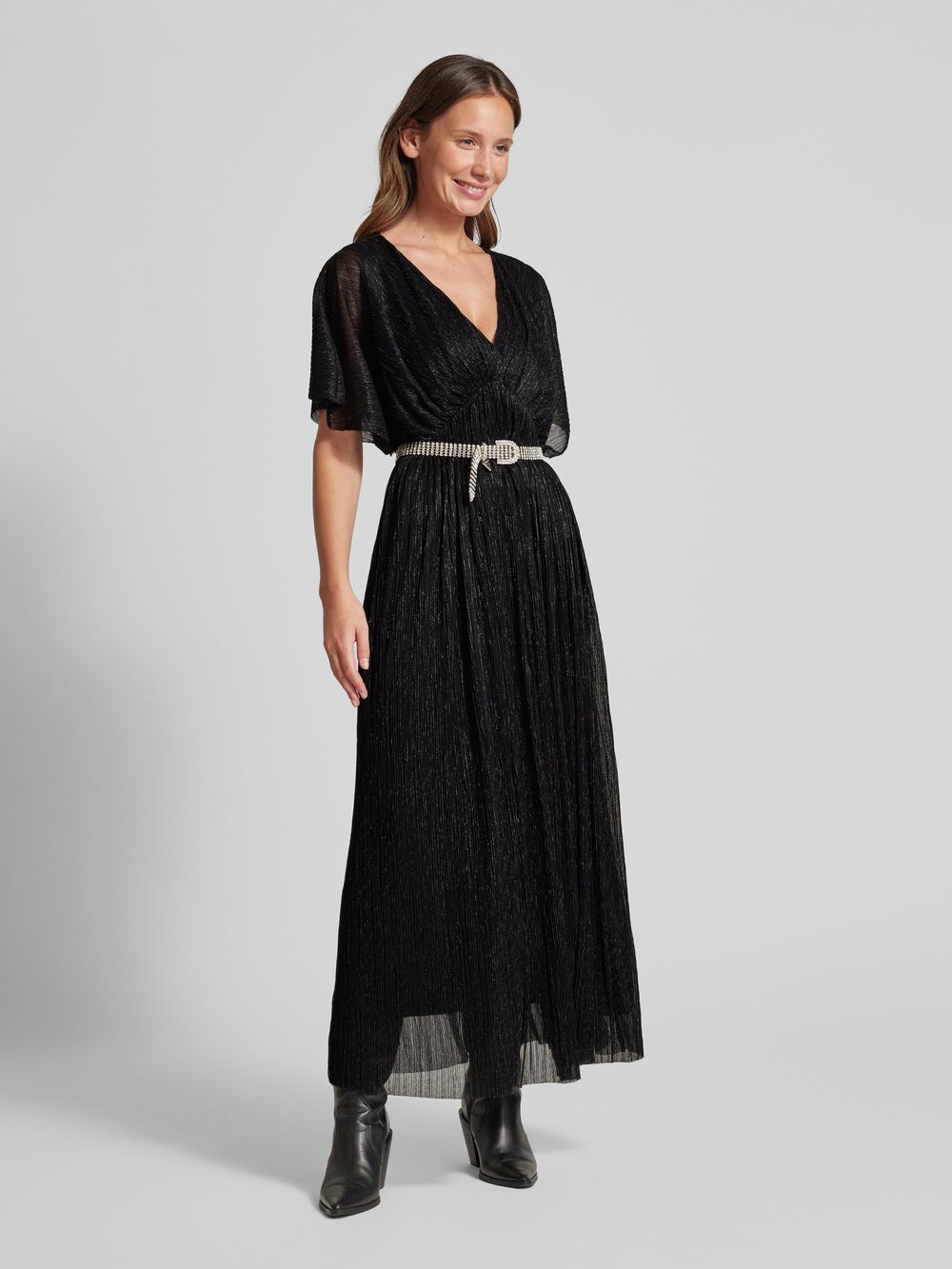 

Платье макси с широкими рукавами THE KOOPLES, черный