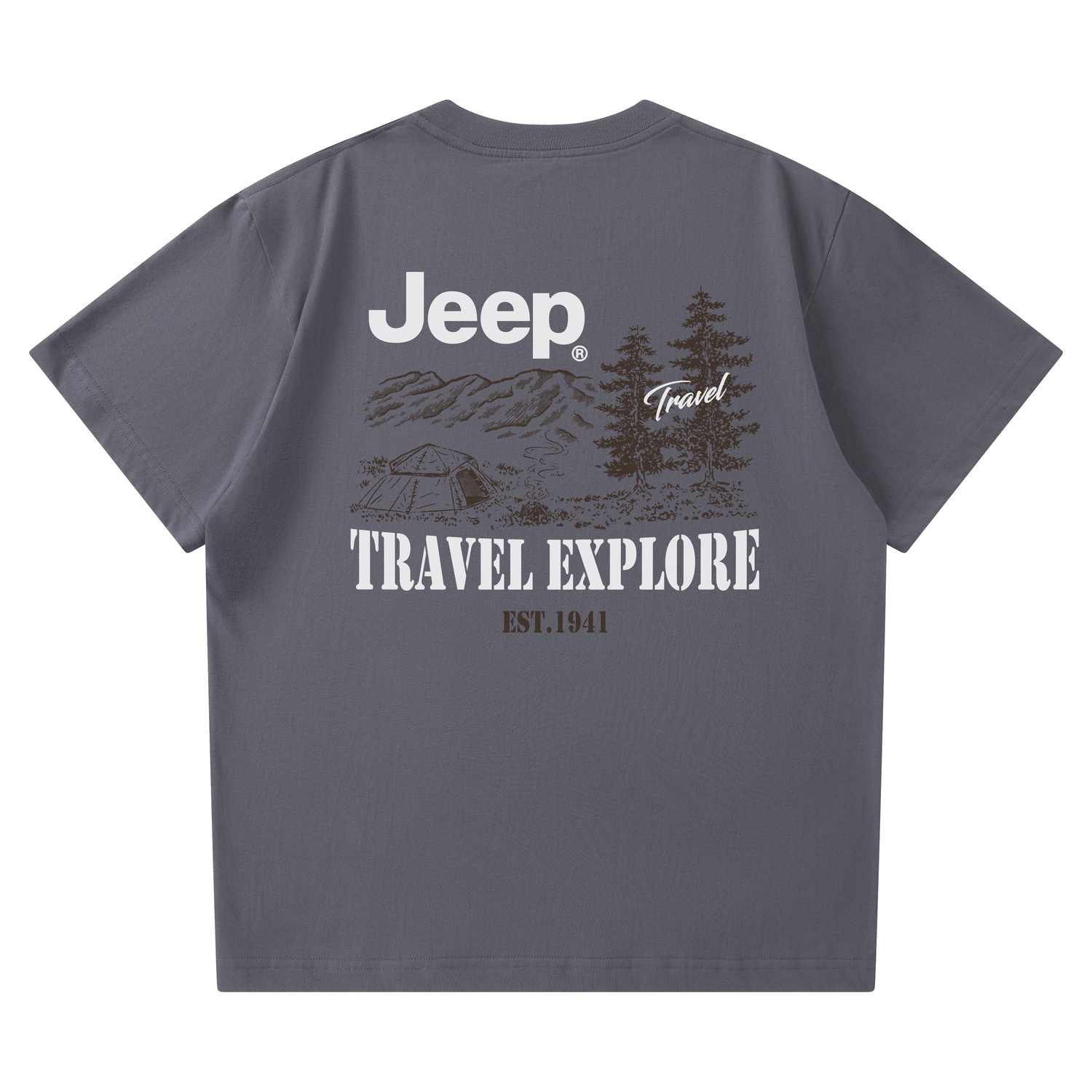 

Футболка Wrangler Leisure Series унисекс Jeep, темный серый