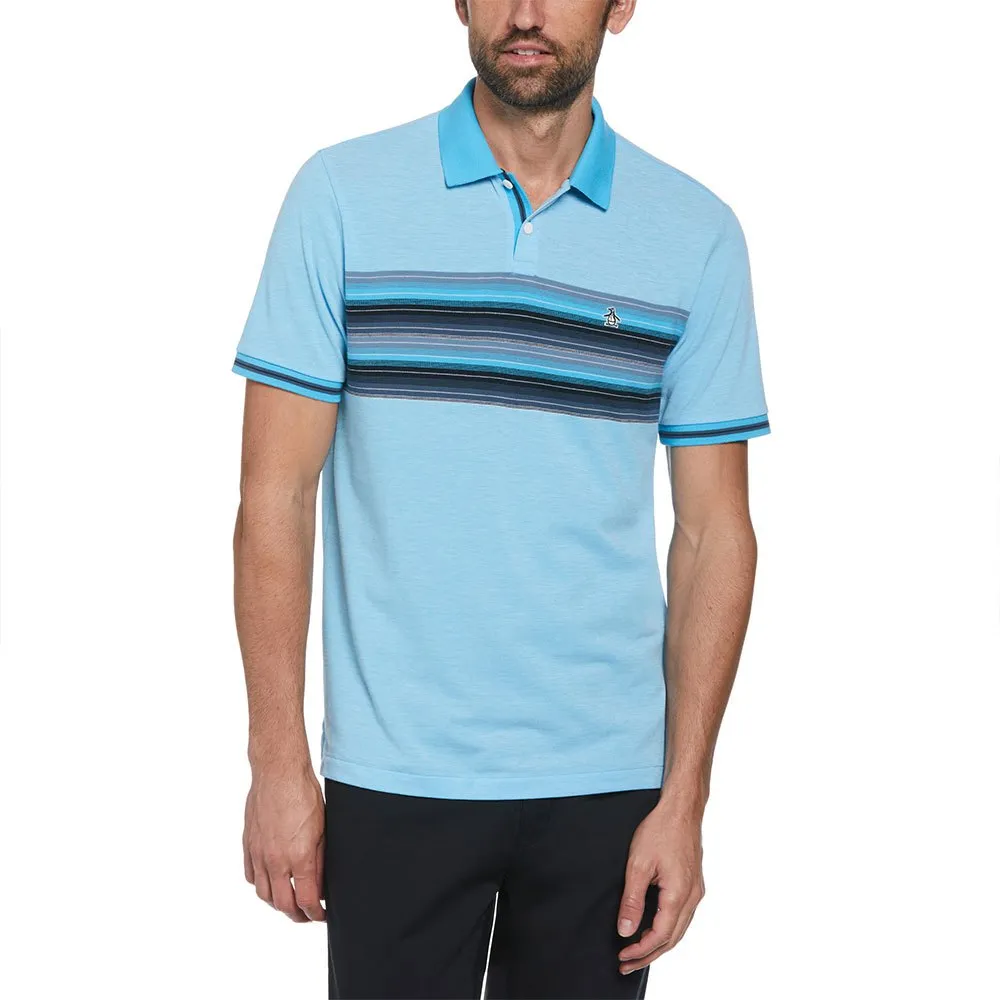 

Поло Original Penguin Birdseye Coolmax Chest Stripe, синий