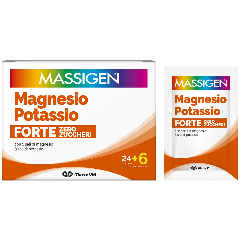 

Massigen Magnesium Potassium Forte Zero Sugar 24 + 6 пакетиков минеральной соли