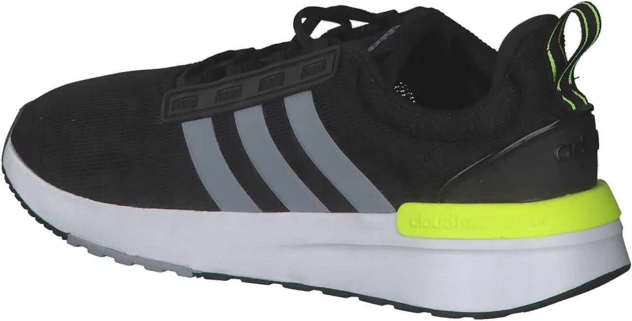 Мужские кроссовки Adidas Racer Tr21, белый/черный/желтый — фото 3