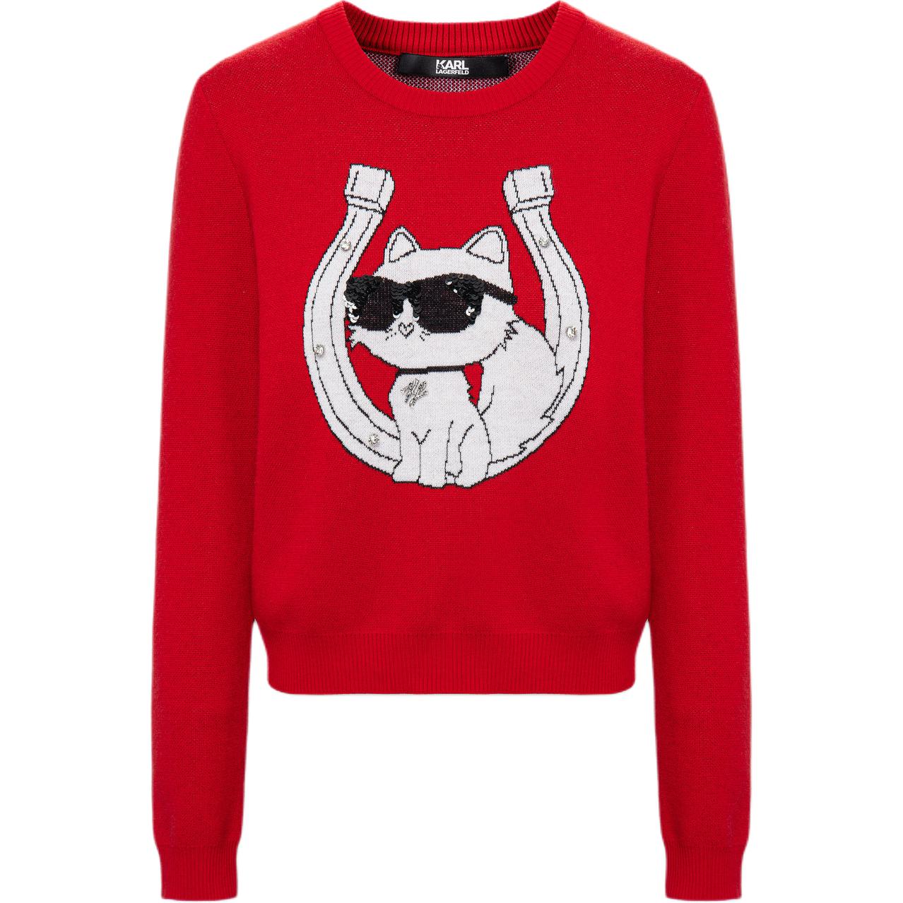 

Свитер KARL LAGERFELD SS26 для женщин KARL LAGERFELD / Karl Lagerfeld Jeans, красный