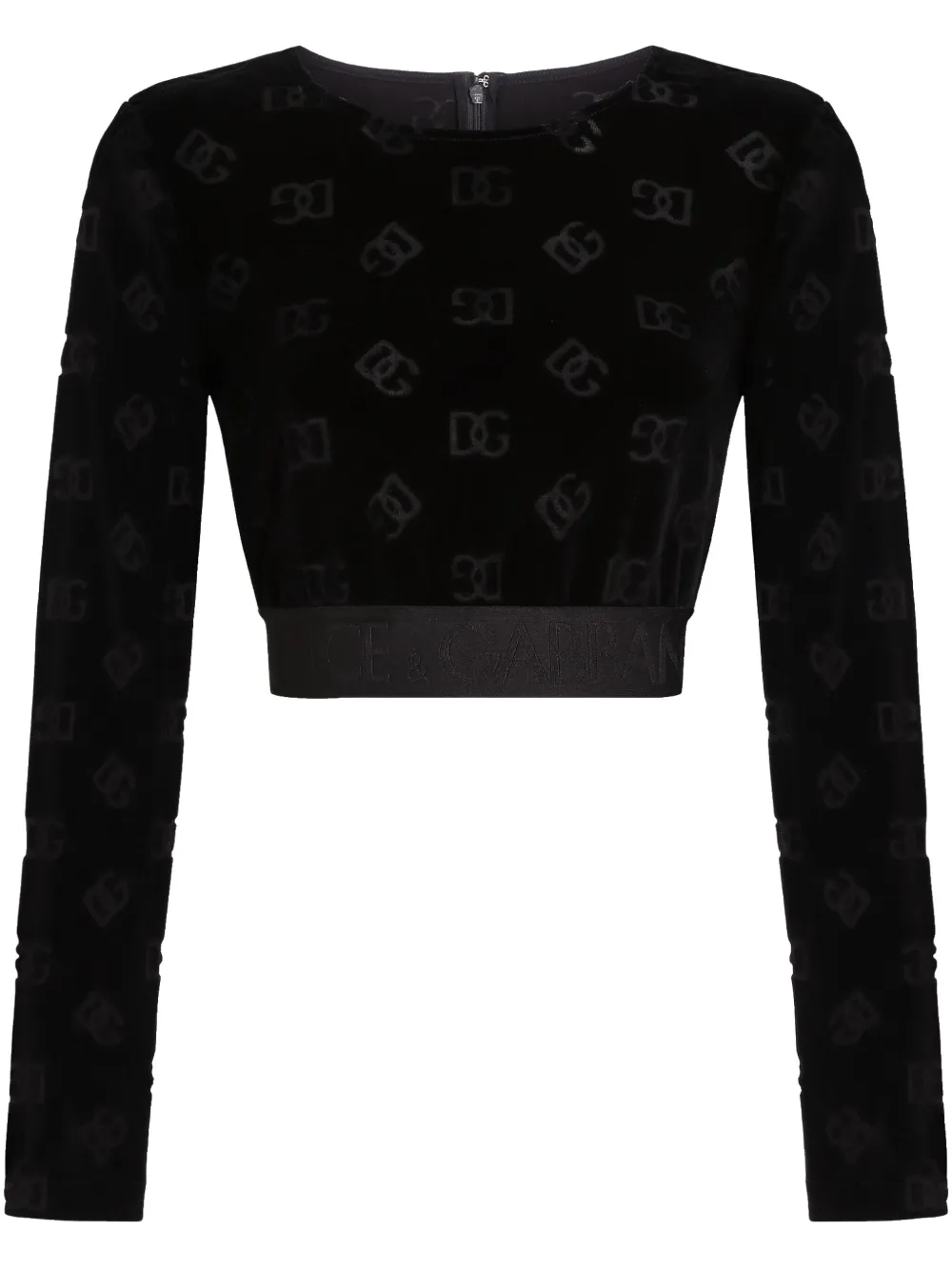 

Жаккардовая толстовка с логотипом DG Dolce & Gabbana, черный