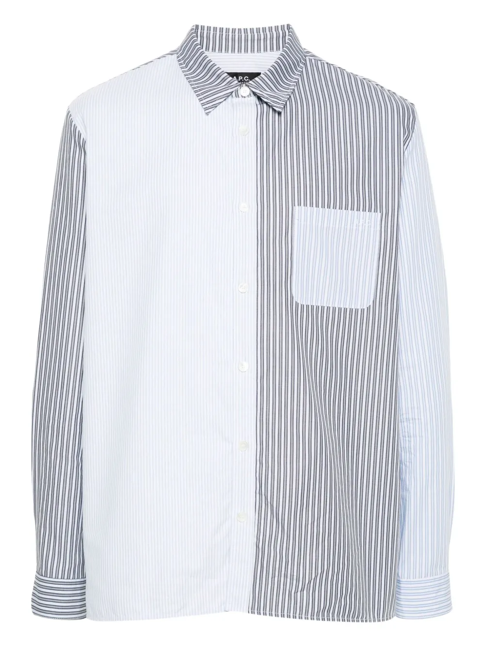 

Полосатая рубашка A.P.C., синий
