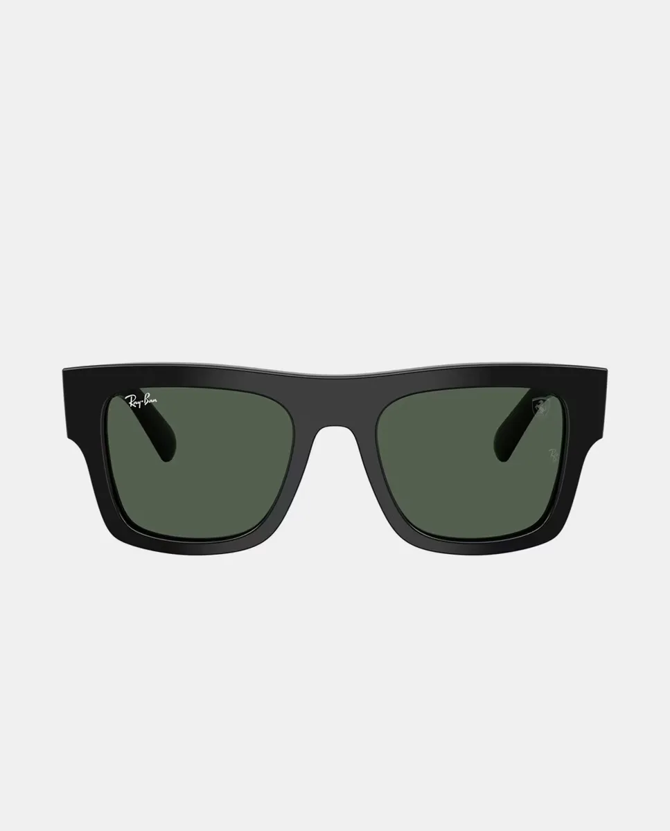

Унисекс квадратные солнцезащитные очки в ацетатной оправе Ray-Ban, черный