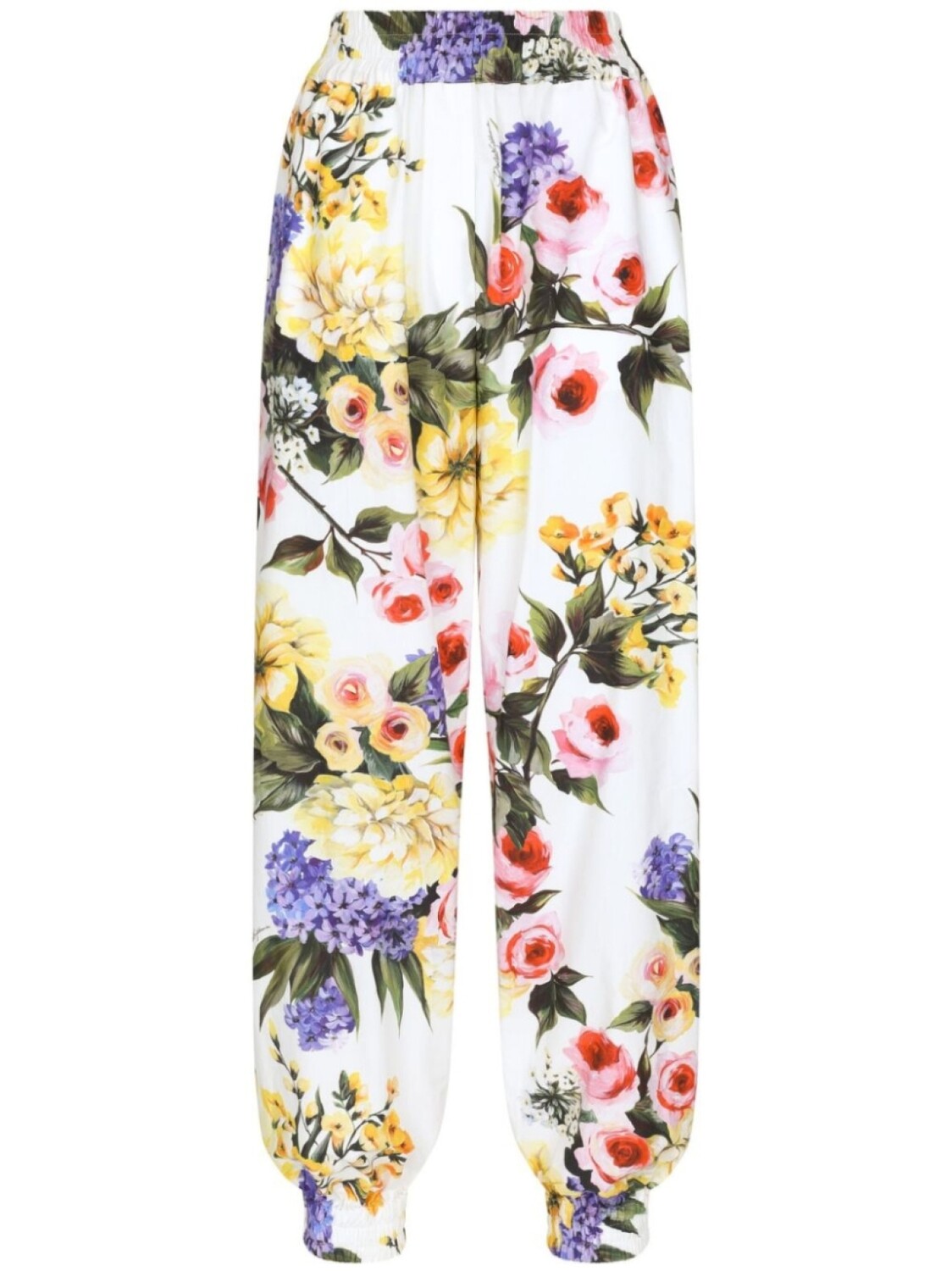 

Dolce & Gabbana спортивные брюки с цветочным принтом, белый