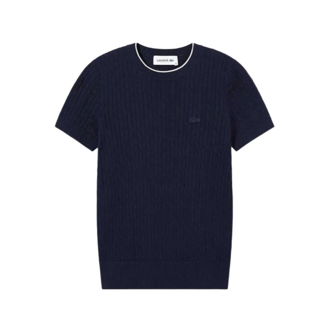 Женская трикотажная водолазка LACOSTE Moderate, универсальная, светло-розовый — фото 3