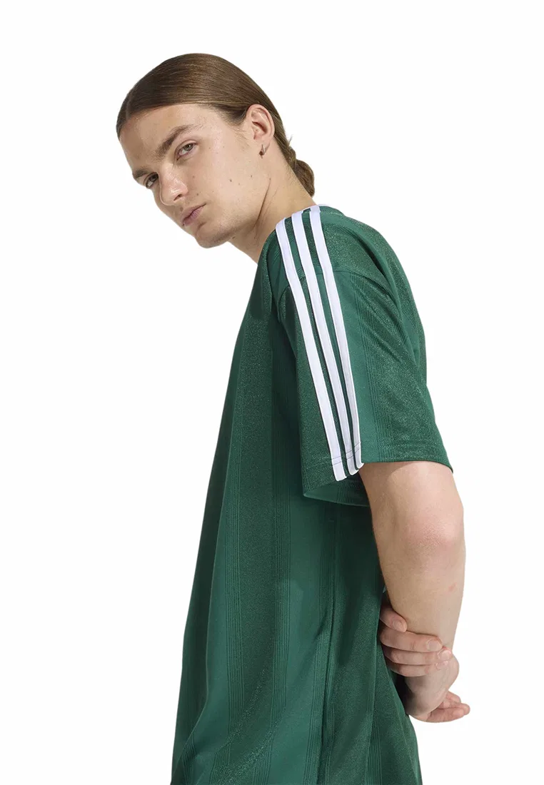 Футболка с джаккардовым узором, Adicolor, Adidas, зеленый — фото 4