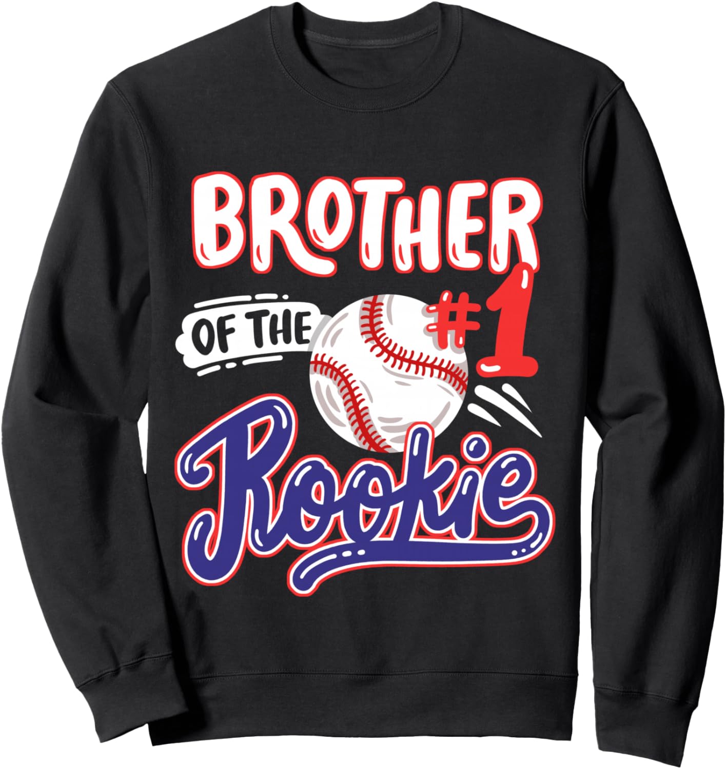 

Одинаковая толстовка для вечеринки в честь первого дня рождения брата новичка в бейсбольной тематике, черная, размер S Birthday Baseball Player Theme Bday Party Gifts