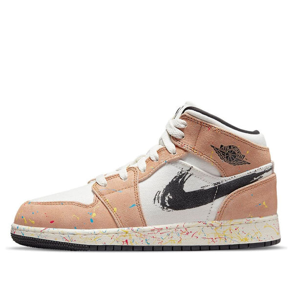 

Кроссовки 1 mid se 'brushstroke paint splatter' Air Jordan, мультиколор