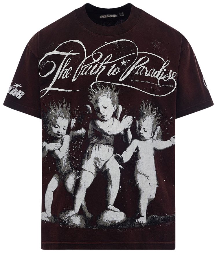 

Футболка Hellstar Cherubs T-Shirt 'Brown', коричневый