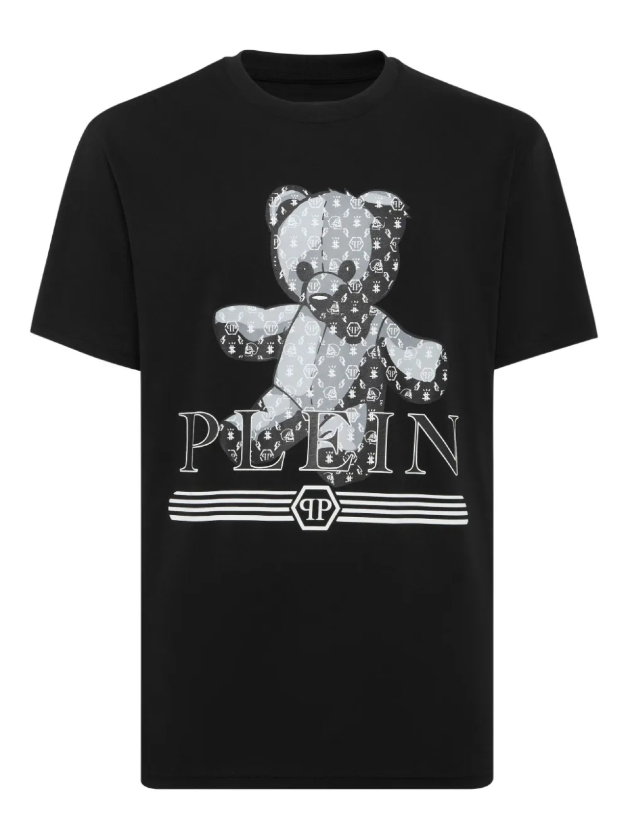 

Футболка с монограммой Тедди Philipp Plein, черный
