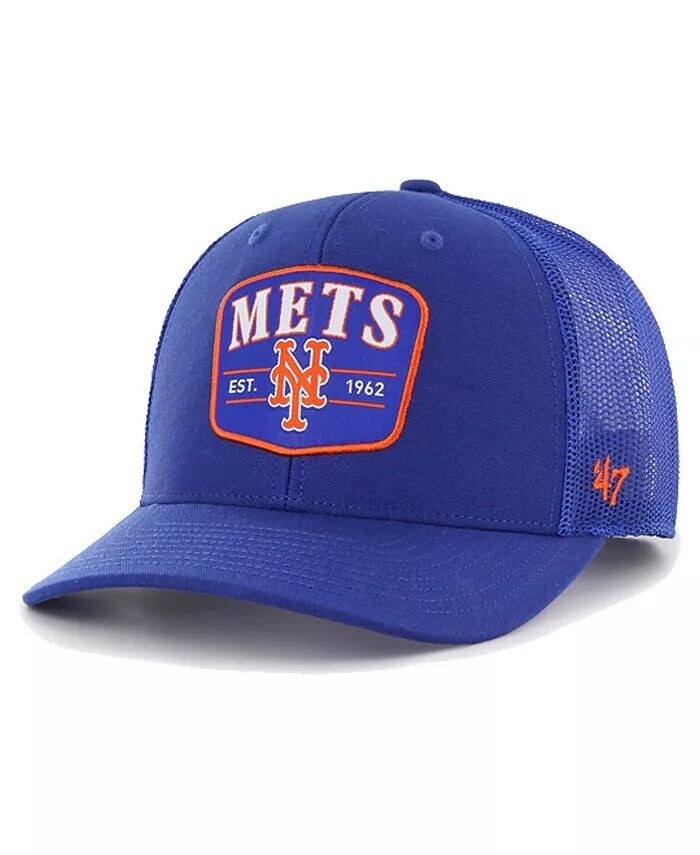 

Мужская регулируемая кепка Royal New York Mets Squad Trucker 47 Brand '47 Brand, синий