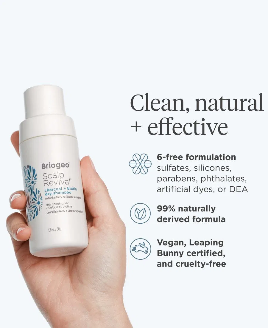 Сухой шампунь Scalp Revival с углем и биотином, 3 г Briogeo — фото 3