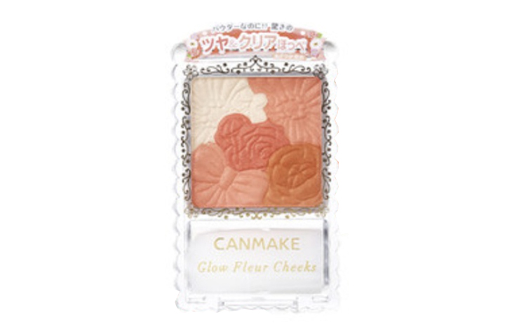 

Petal 5 цветов румяна для коррекции тона кожи, контуринга и улучшения цвета лица 35g/35g*2 CANMAKE, розовый