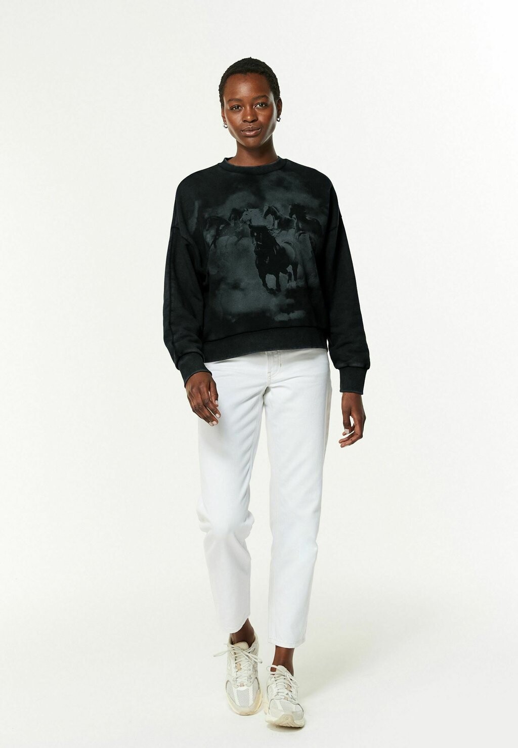 

Толстовка RELAXED FIT HORSE GRAPHIC Next, черный