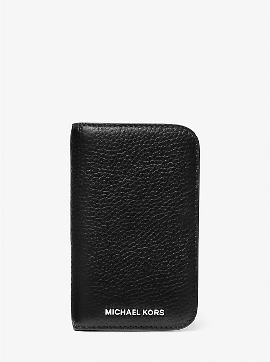 

Кошелек-Купюрница Hudson из шагреневой кожи Michael Kors, черный