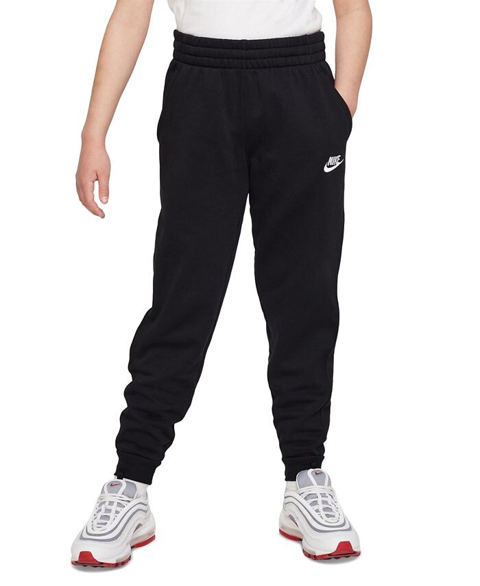 

Флисовые спортивные брюки Big Kids Club Nike, черный