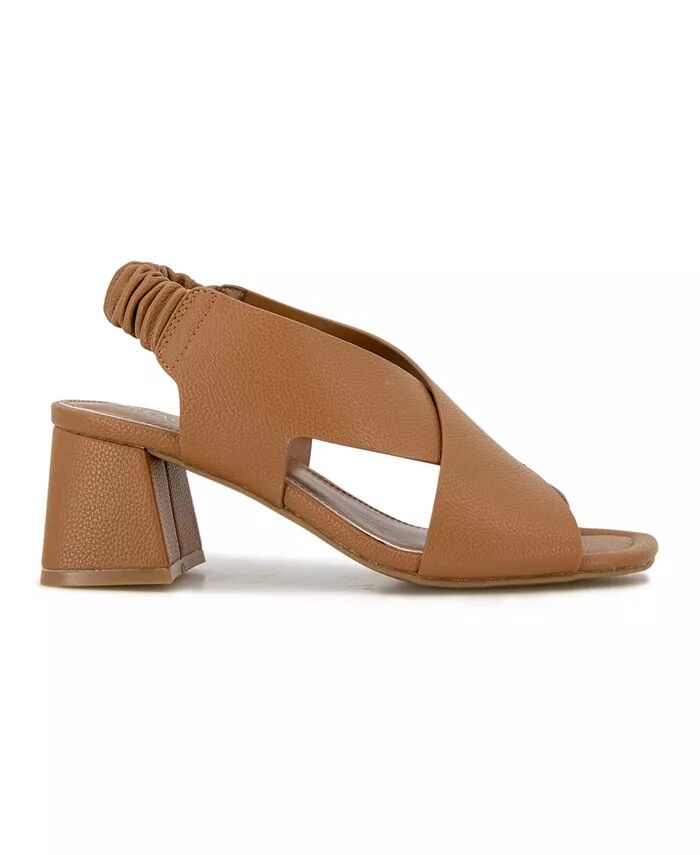Женские сандалии Nancy Square Toe Kenneth Cole Reaction, коричневый/бежевый — фото 2