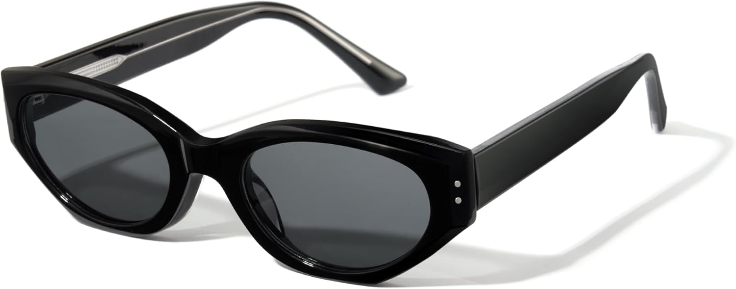 

Женские солнцезащитные очки Cyxus Acetate Cateye, легкие, для ношения в течение всего дня, с защитой UV400, подходят для вождения, путешествий и вечеринок. 1349, 00-black Frame Black Lens 1349