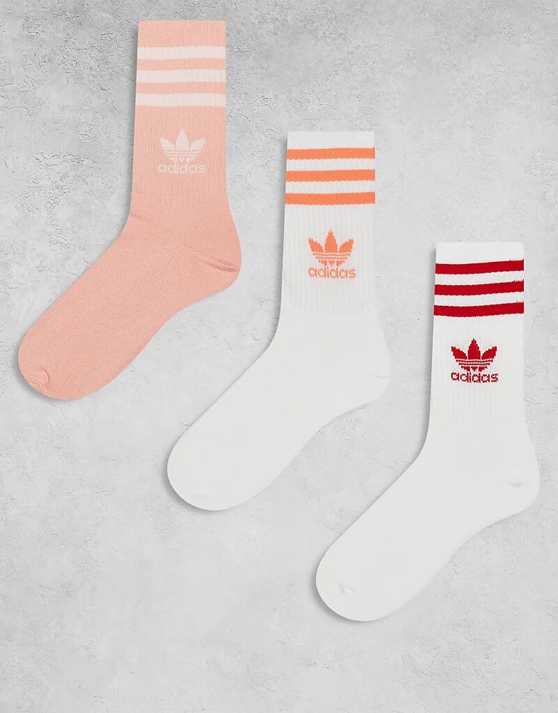 

3 Пары носков adidas Originals розового и красного цветов
