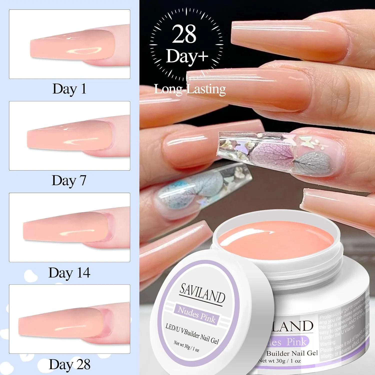 Набор для наращивания ногтей «Builder Nail Gels Kit» от Saviland Saviland — фото 4