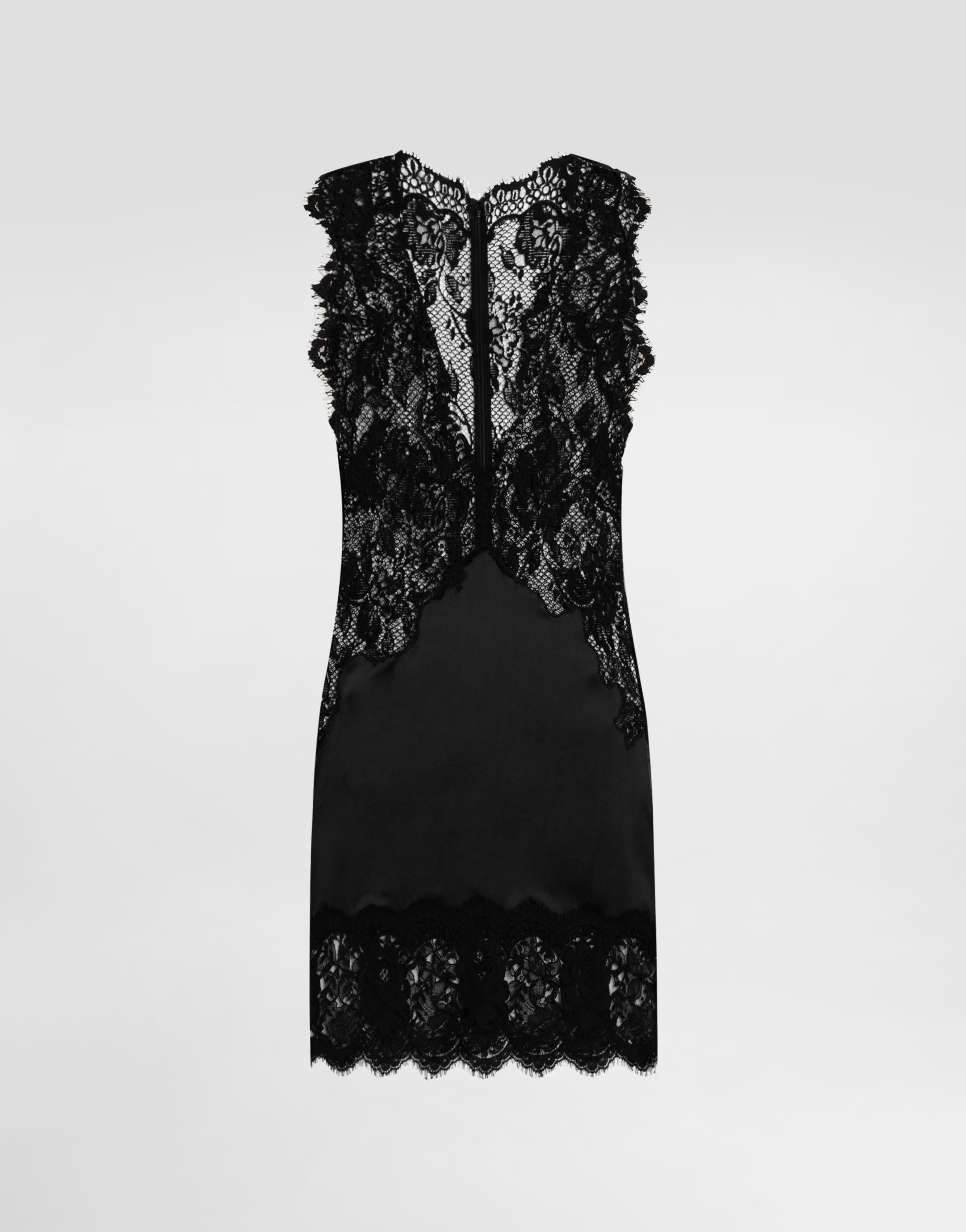 

Короткое платье с кружевом Dolce & Gabbana, черный