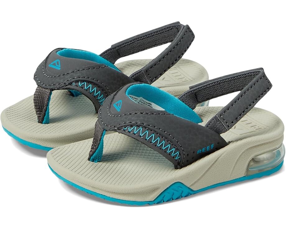 

Сандалии Reef Kids Little Fanning, цвет Grey/Aqua/Oak