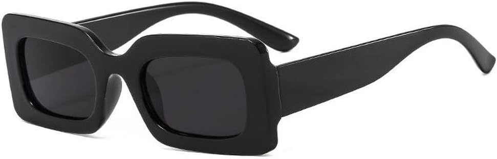 

Популярные солнцезащитные очки для женщин 2027 года в стиле ретро, ​​с большой оправой, розовые прямоугольные, модные очки с защитой от УФ-излучения UV400 MTZJH, Black Gray