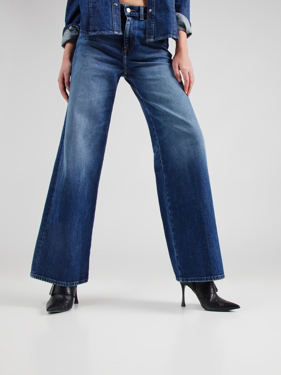 Джинсы DIESEL Wide leg Jeans 1978 D-AKEMI, цвет blue denim/dark blue — фото 2