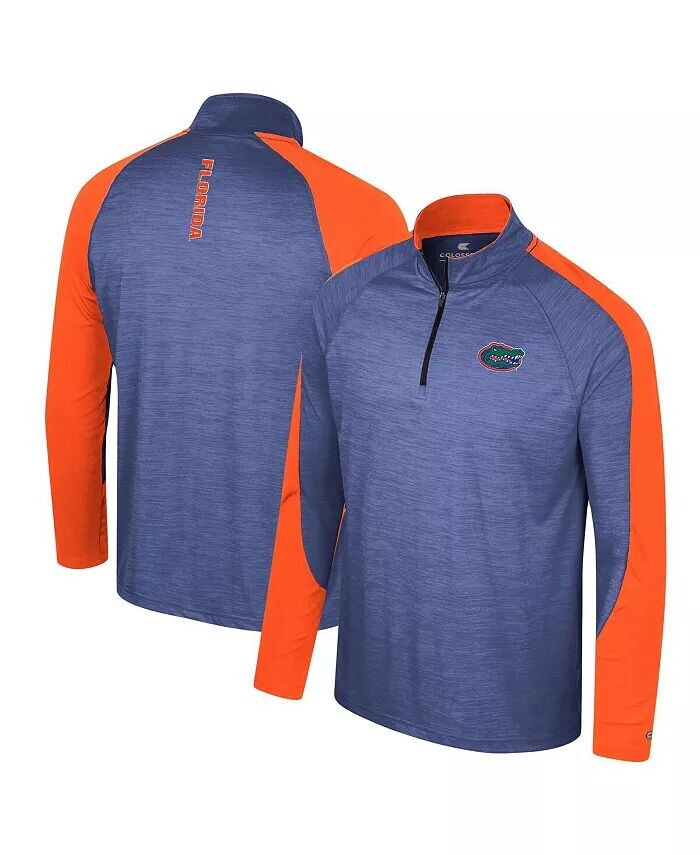 

Мужской топ с молнией без четверти Royal Florida Gators Langmore Raglan Colosseum, синий