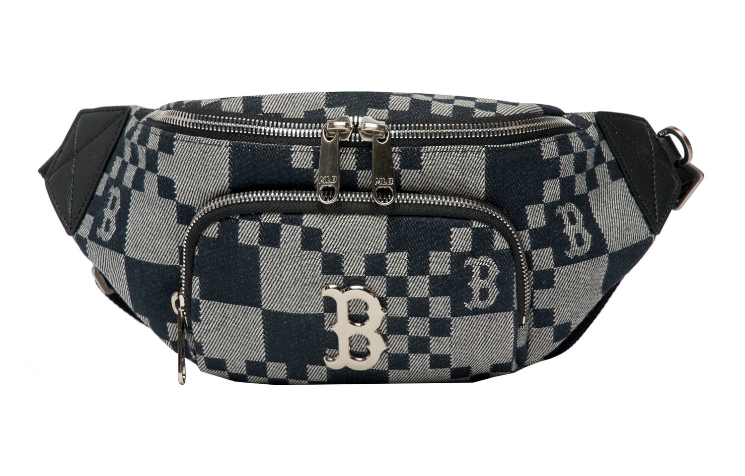

Полиэстеровый комбинированный поясной рюкзак Regular Unisex черный MLB