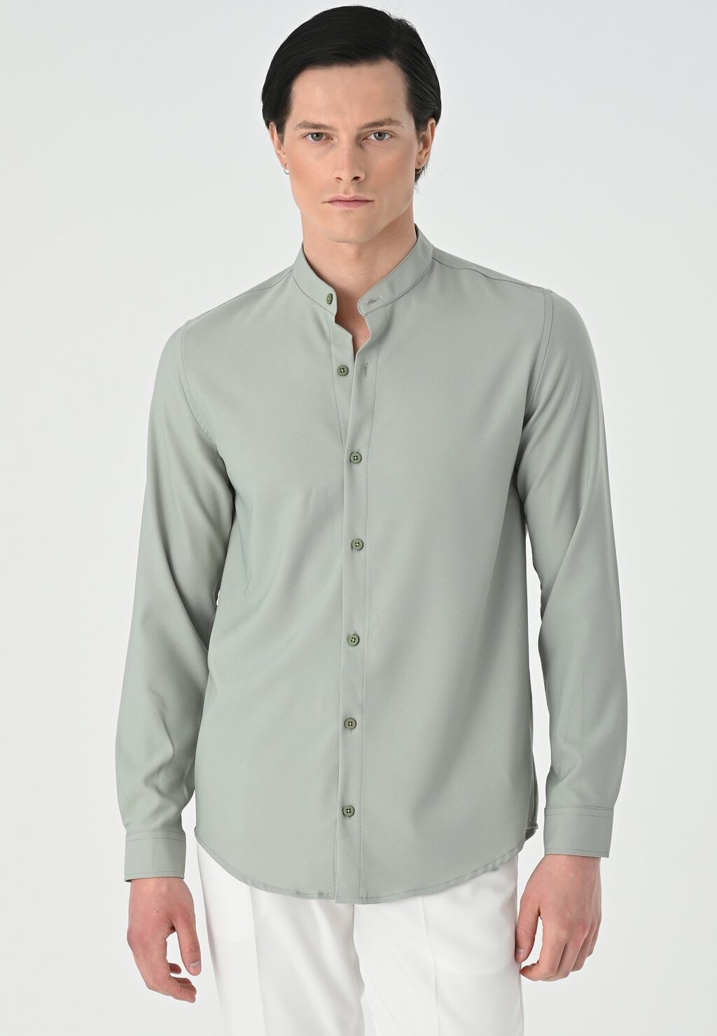 

Рубашка Mandarin Collar Long Sleeve Antioch, цвет light khaki