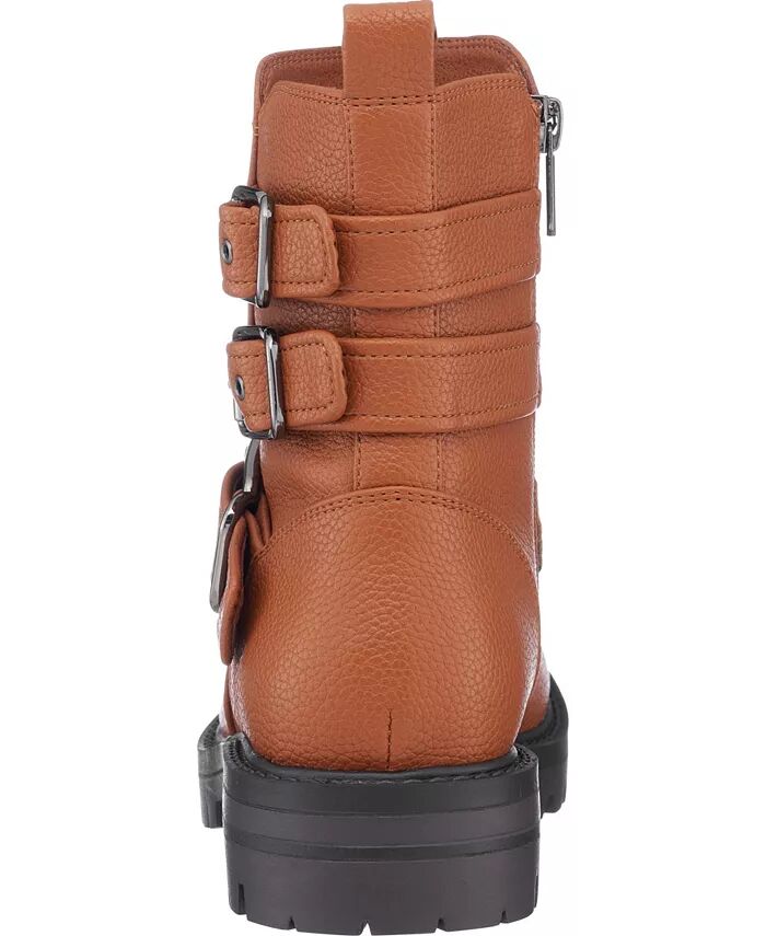 Женские ботильоны Kingsburg Lug Sole Buckle Ankle GC Shoes, коричневый — фото 3