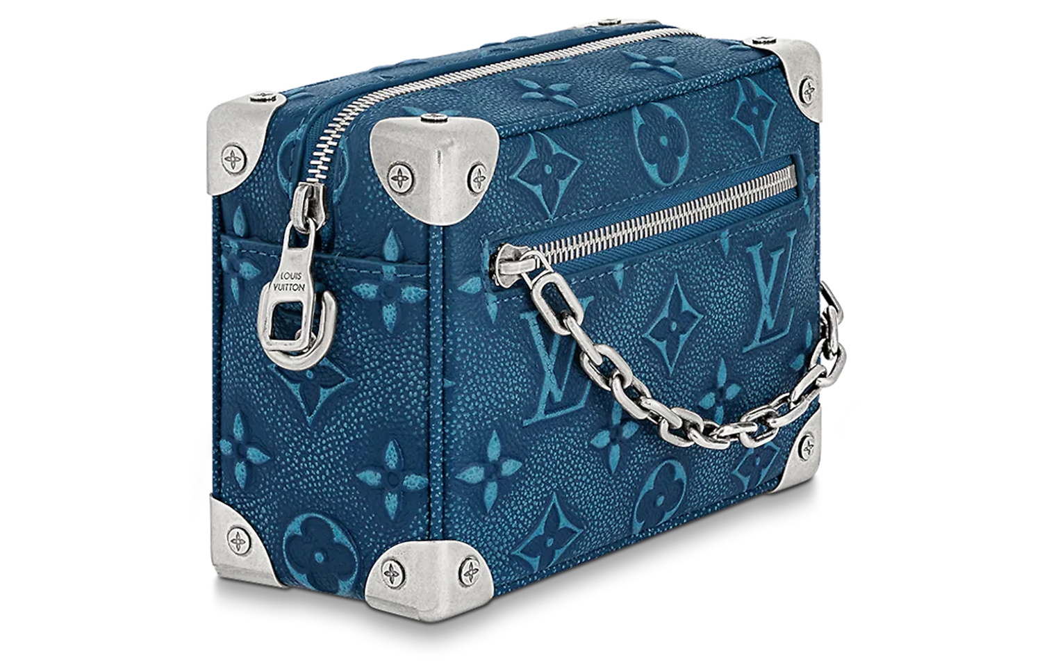 Сумка через плечо Миниатюрная мужская синяя LOUIS VUITTON — фото 3